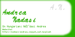 andrea nadasi business card